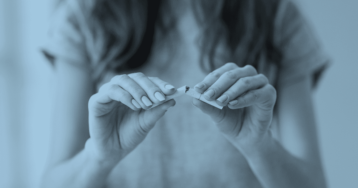 Photo of a mom breaking cigarette to convince her teenage son to stop smoking weed every day